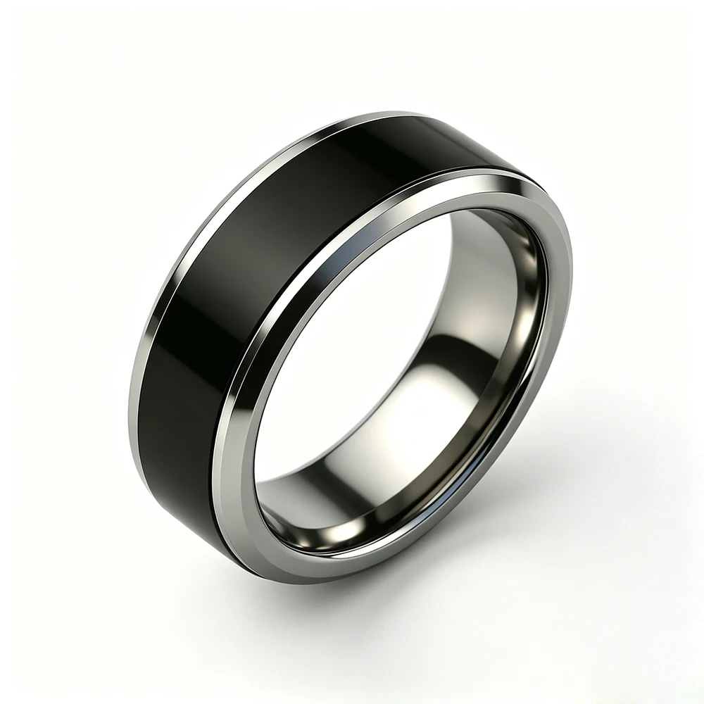 NFC Ntag216 Stainless Steel Smart Ring for Electronic business card and WIFI Bluetooth share,Programmable 888 bytes