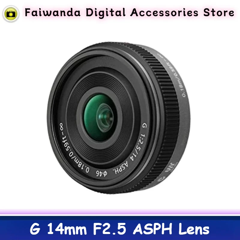 95% New Genuine G 14mm F/2.5 ASPH Lens For Panasonic GF6 GM5 GF8 GF7 GM1 GH4 GH5 GX85 GF9 DMC-GF6 DMC-GF5 GF8 DMC-GF7 GF9 Camera