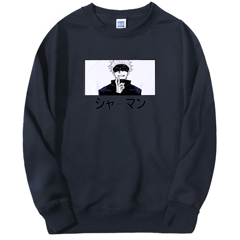 Jujutsu Kaisen Sweatshirts Men Women Gojo Satoru Anime Graphic Hoodie Crewneck Long Sleeve Harajuku New Streetwear Tracksuit