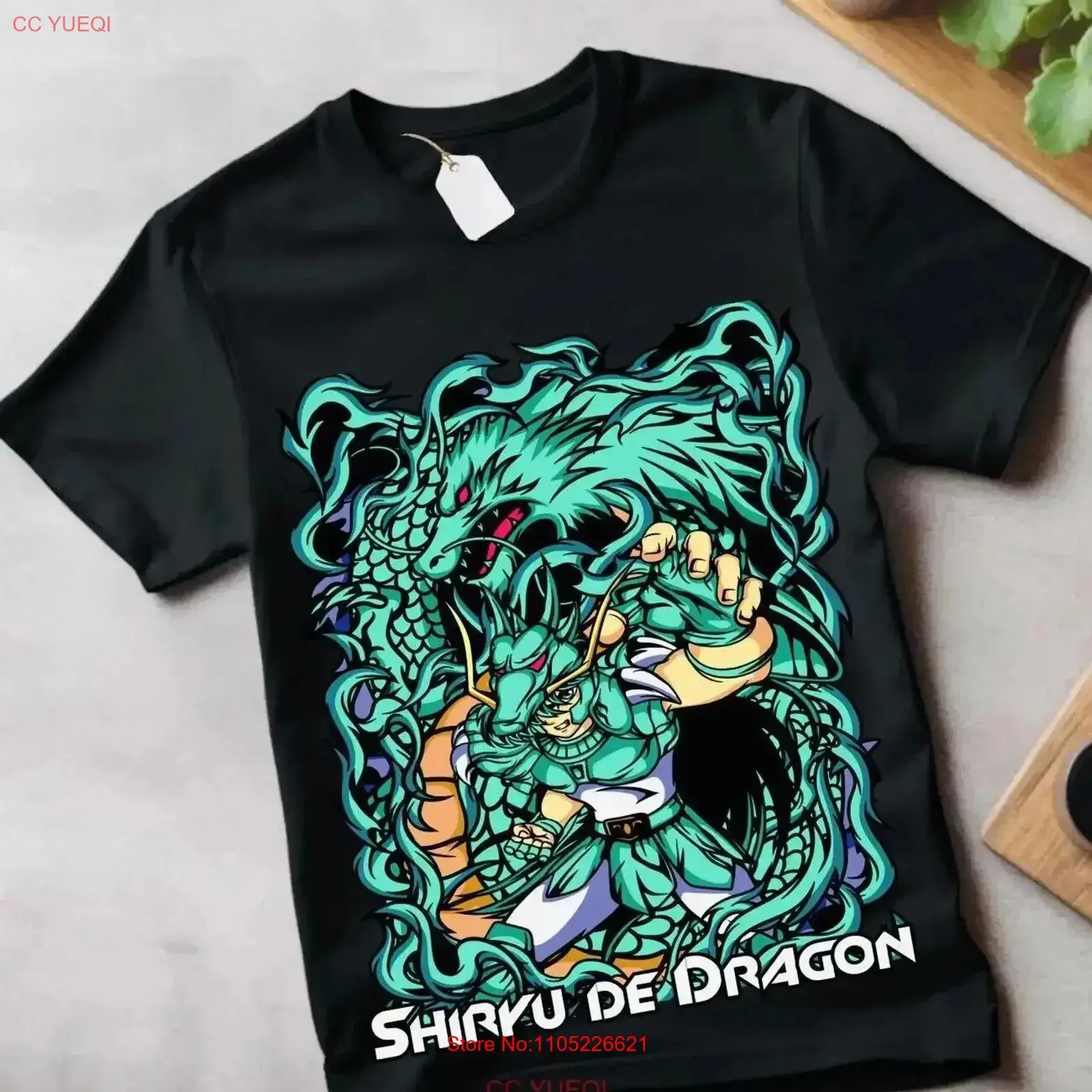 Hyoga Saint Seiya T shirt knights of the zodiac ikki manga anime shun shiryu vintage Washed Casual homme Versatile Stylish