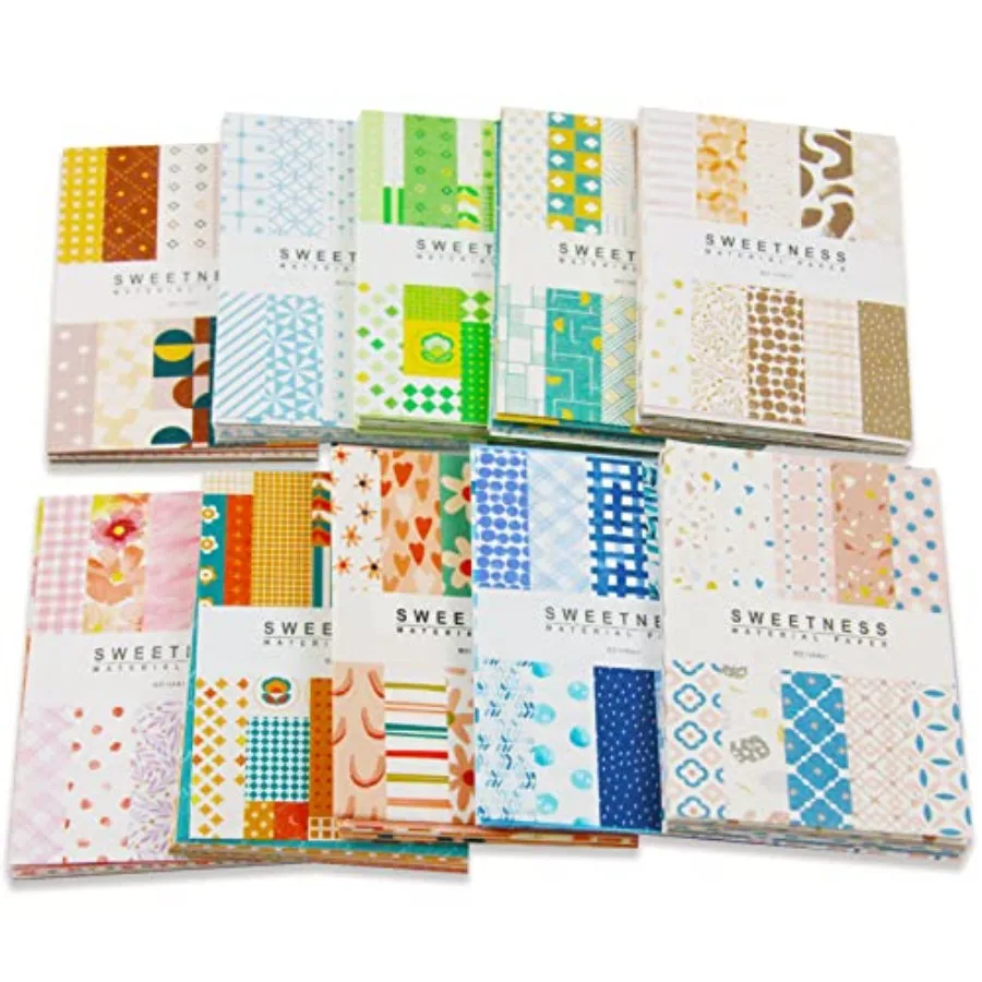 

Набор винтажной бумаги для скрапбукинга, 500 листов, эстетичные канцелярские принадлежности, декоративная бумага для DIY-поделок и скрапбукинга