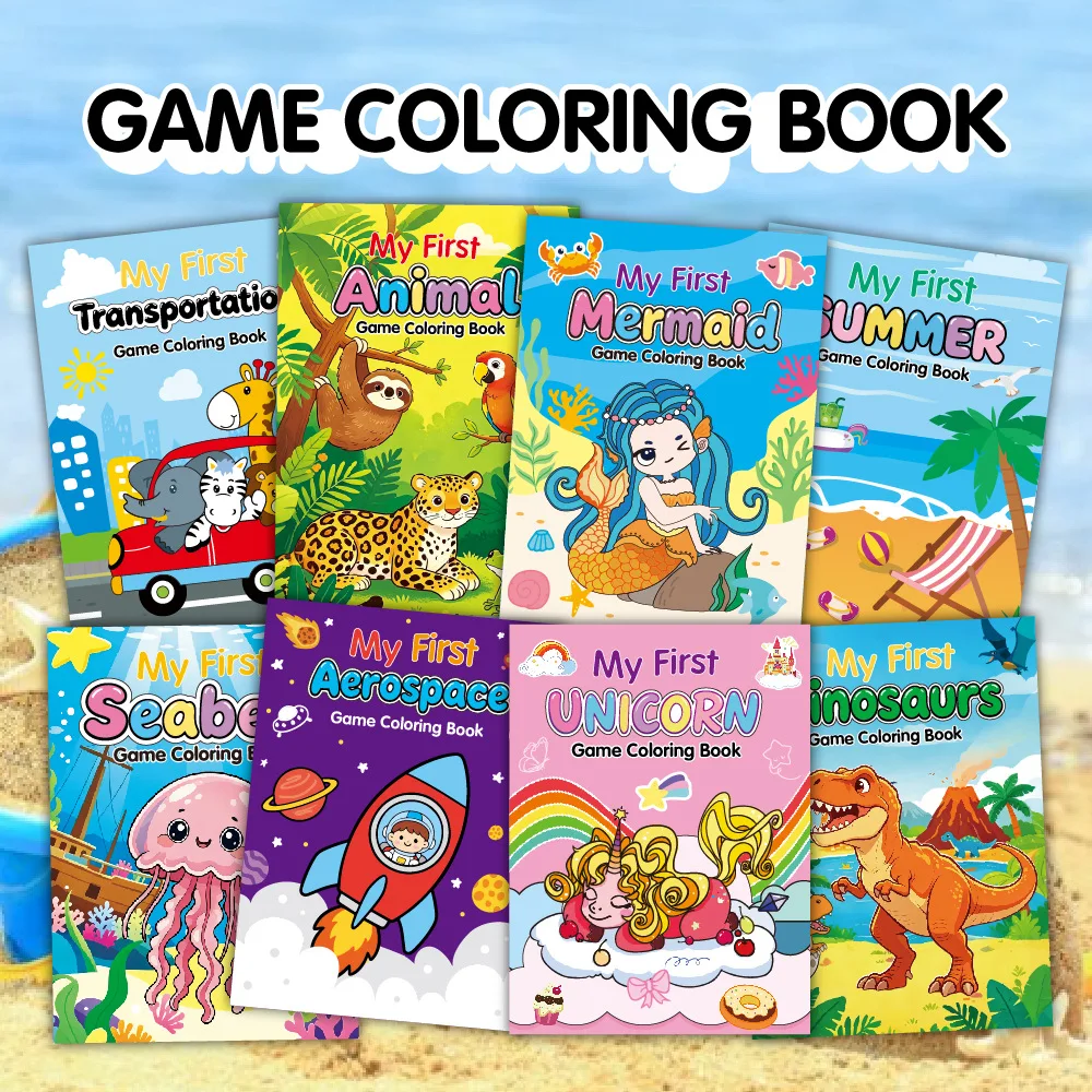 Coloring Book Cartoon Answering Game Coloring Set Painting Holiday Party Coloring Book