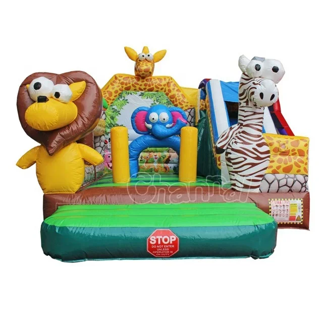 Animal Combo Inflatable Jumping Castle Commercial Outdoor Inflatable Bouncy Castle Slide Combo