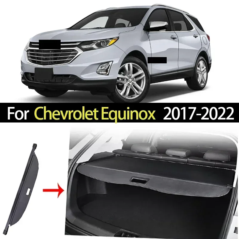 Car Trunk Cargo Cover for Chevrolet Equinox 2017-2022 Privacy Retractable Waterproof Curtain Partition Mat Auto Accessories