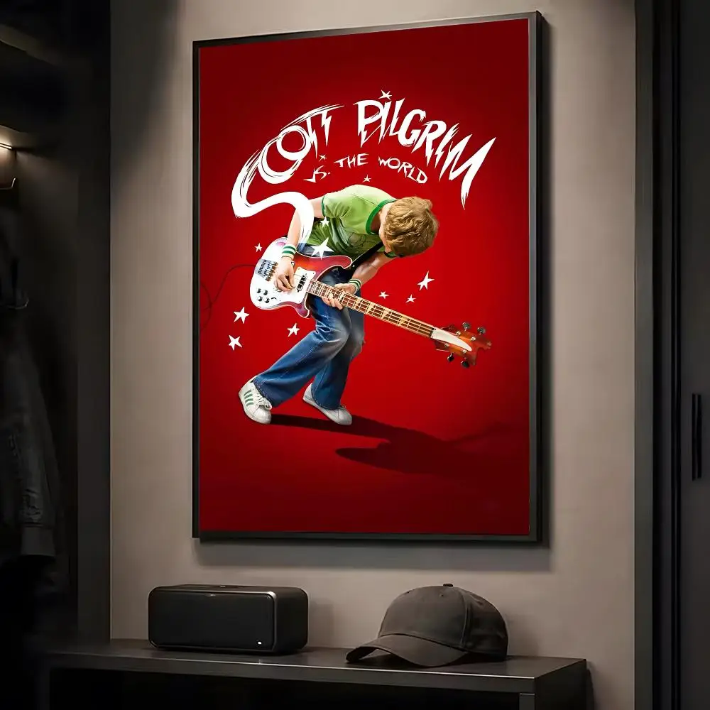 S-Scott Pilgrim Vs The World Painting Calligraphy HD Art Wall Room Decor Home Waterproof Home Living Bar Decorative Paintings