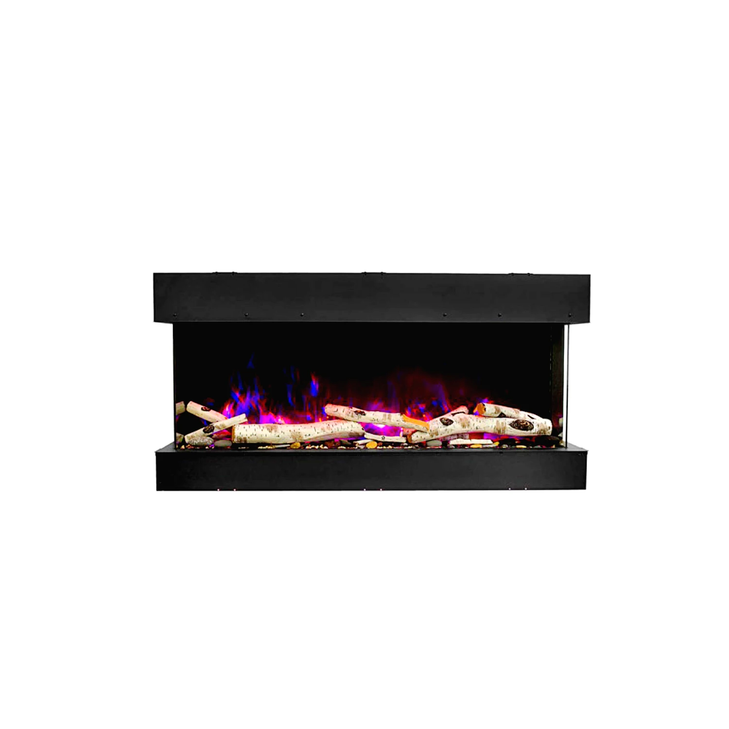 electric fireplace 50 inch new modern indoor customized heaters 3 Sided fireplace factory wholesale insert wood burning stove