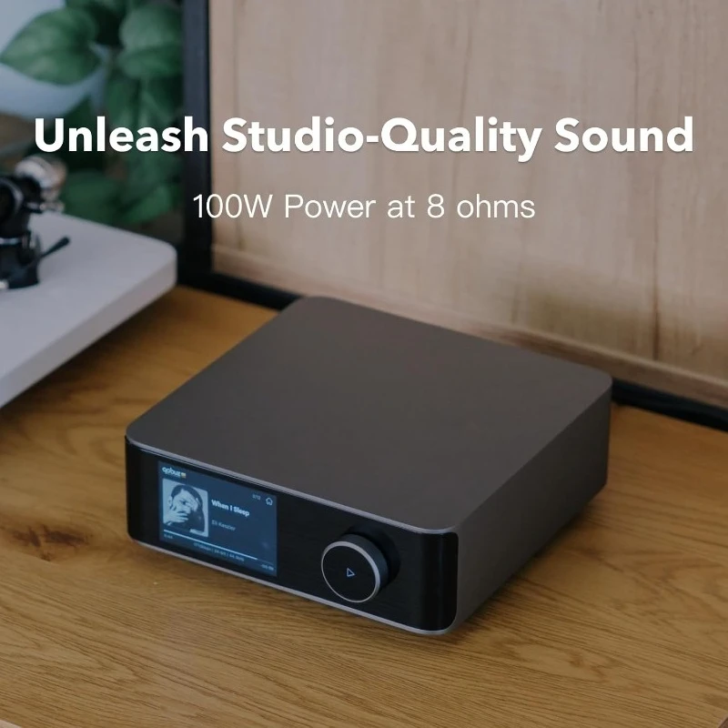 Ultra مع جهاز تحكم عن بعد صوتي 2، مضخم بث 100 وات مع قسط ESS ES9039Q2M DAC ومزدوج TI TPA3255 أمبير مدمج RoomFit #1