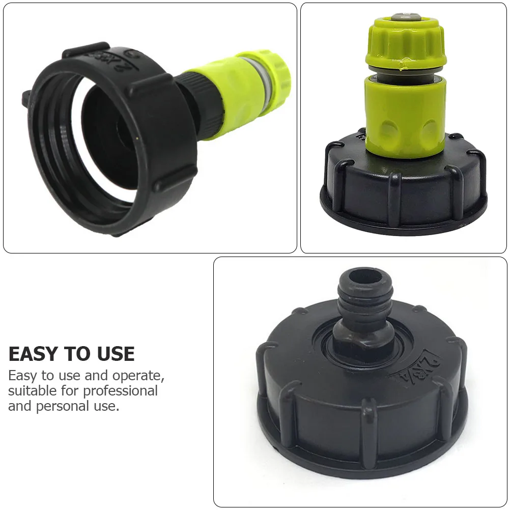 

IBC Tank Adapter Quick Connect Switch Hose Fittings Plastic Connector Plug Replacement Gardening Ton Valves IBC Tote Converter