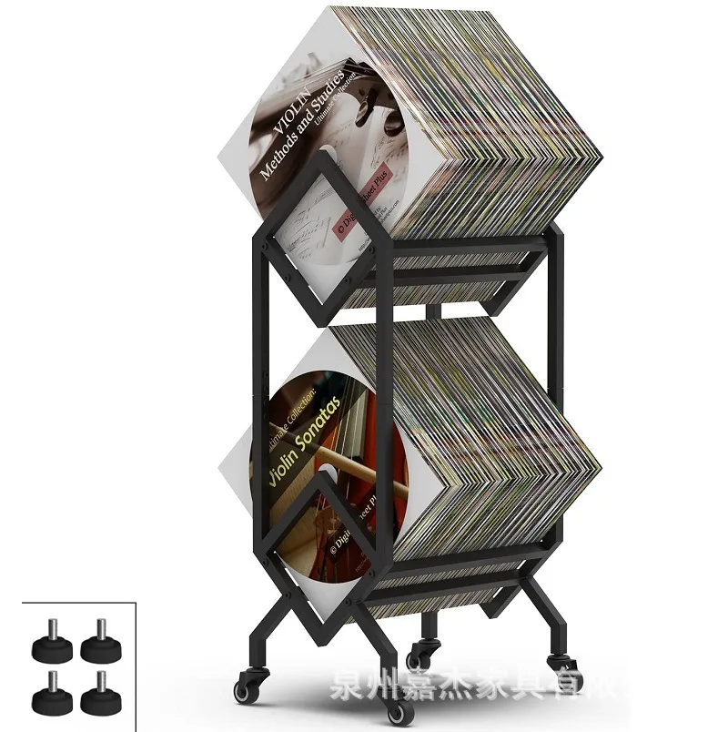 removable-vinyl-record-storage-black-rack-with-casters-book-album-storage-magazine-file-organizer