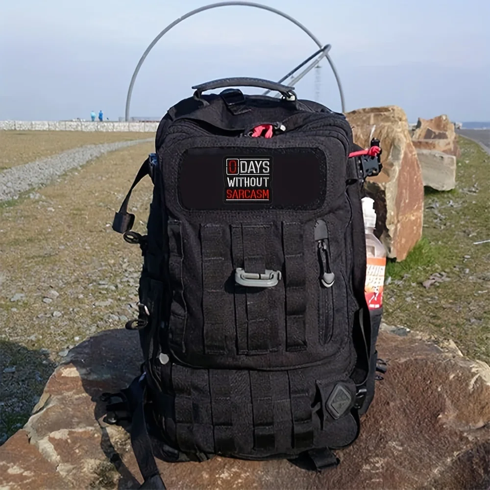 0 أيام بدون SARCASM - خطاف وحلقة رقعة Velcros المطرزة المضحكة ميمي - شارة تكتيكية عسكرية لحقيبة الظهر المولي #4