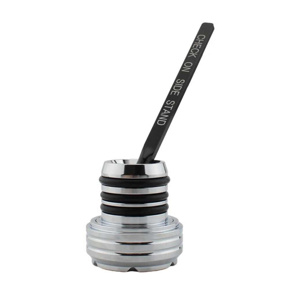 

Motorcycle Silvery Oil Dipstick Plugs For Harley Davidson Softail 2000-2017 All Models