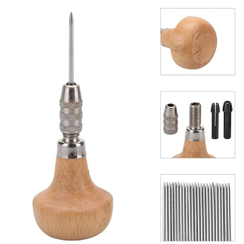 24Pcs Beading Tools Beader Set For Diamond Stone Setting Graver Jewelry Equipments