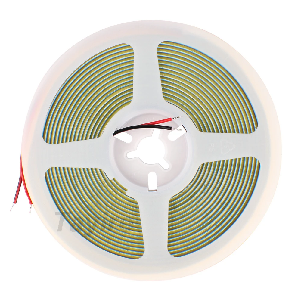 Thin 5MM COB LED Strip 1cm-Cut 400LEDs/m 5V 12V Flexible Tape Light Bar Warm Cold White for Decor Lighting