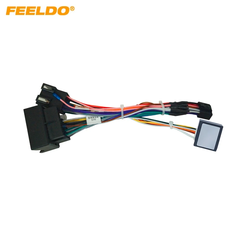 

FEELDO Car Audio Wiring Harness with Canbus Box For Opel 08-15 Aftermarket 16pin CD/DVD Stereo Installation Wire Adapter