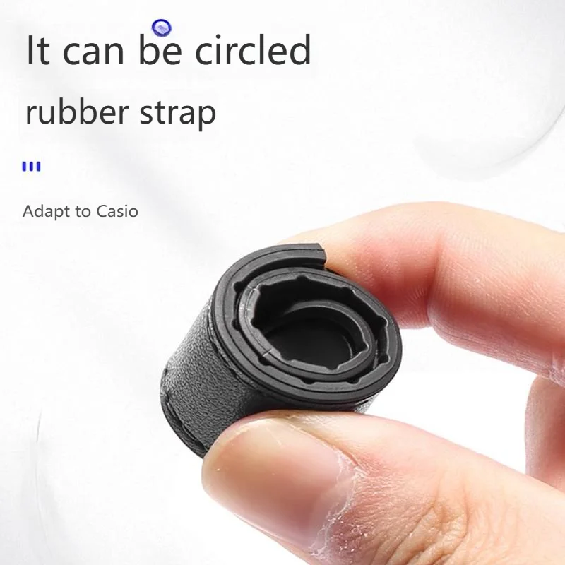 خمر جلد البقر حزام الساعات ل كاسيو مربع صغير A159W-N1 A158WA A168 F-91 SGW400 AQ-150W المغناطيسي الرجال حزام ساعة جلد 18 مللي متر