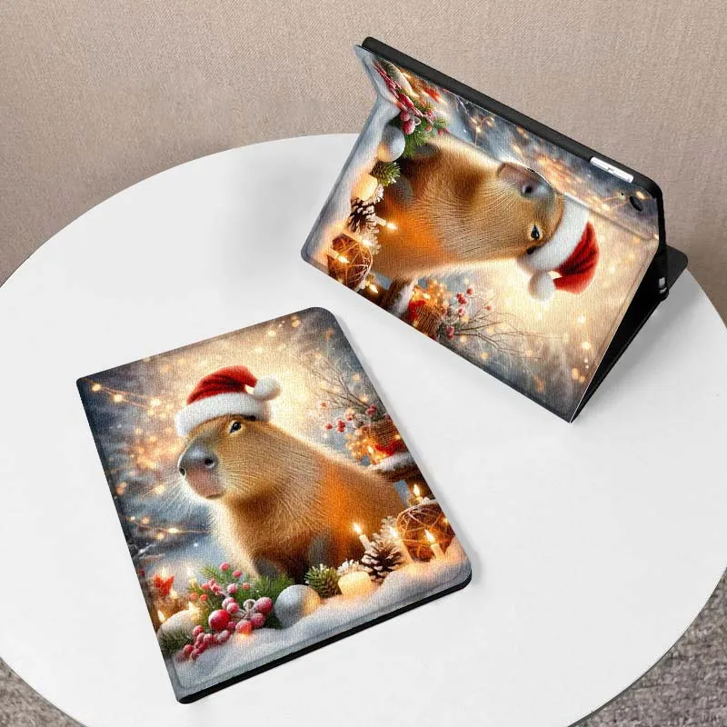 

Рождественская капибара с рисунком для Samsung Galaxy Tab A7 A A8 A9 A11 S6 S11 10,1 10,4 10,5-дюймовый чехол для планшета Lite PLus