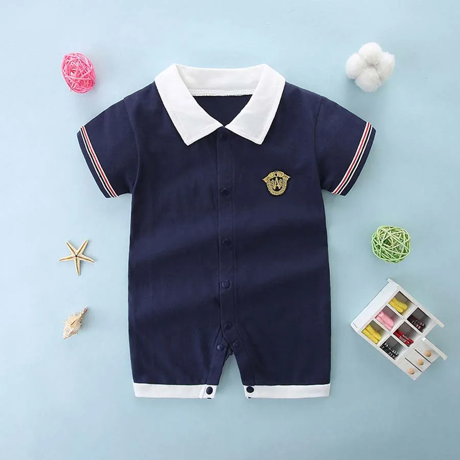 Summer Cartoon Baby Boy Girl clothing Rompers Short sleeve cotton Infant Newborn Clothes Jumpsuit For 0-18 Toddlers climbing sui