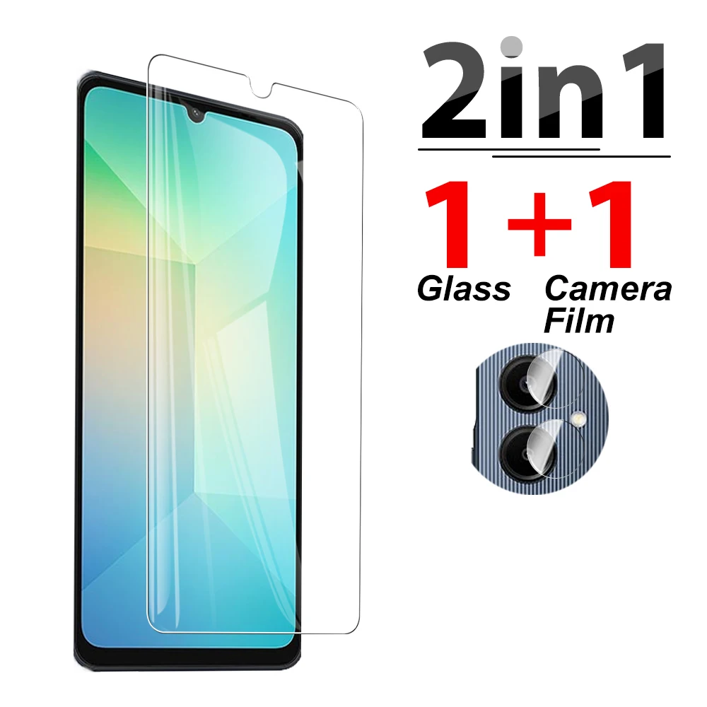 2in1 SamsungA06 screen protector Lens film For Samsung Galaxy A06 A 06 06A GalaxyA06 6.7 inches 5G Phone tempered glass SM-A065M