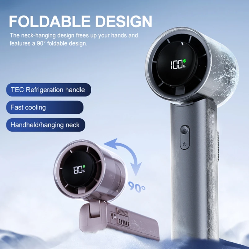 IMYCOO High Speed Portable Rechargeable KC FCC CE 4500mAh Battery Handheld Fan Custom Logo Compact Travel Pocket Mini Fan Car