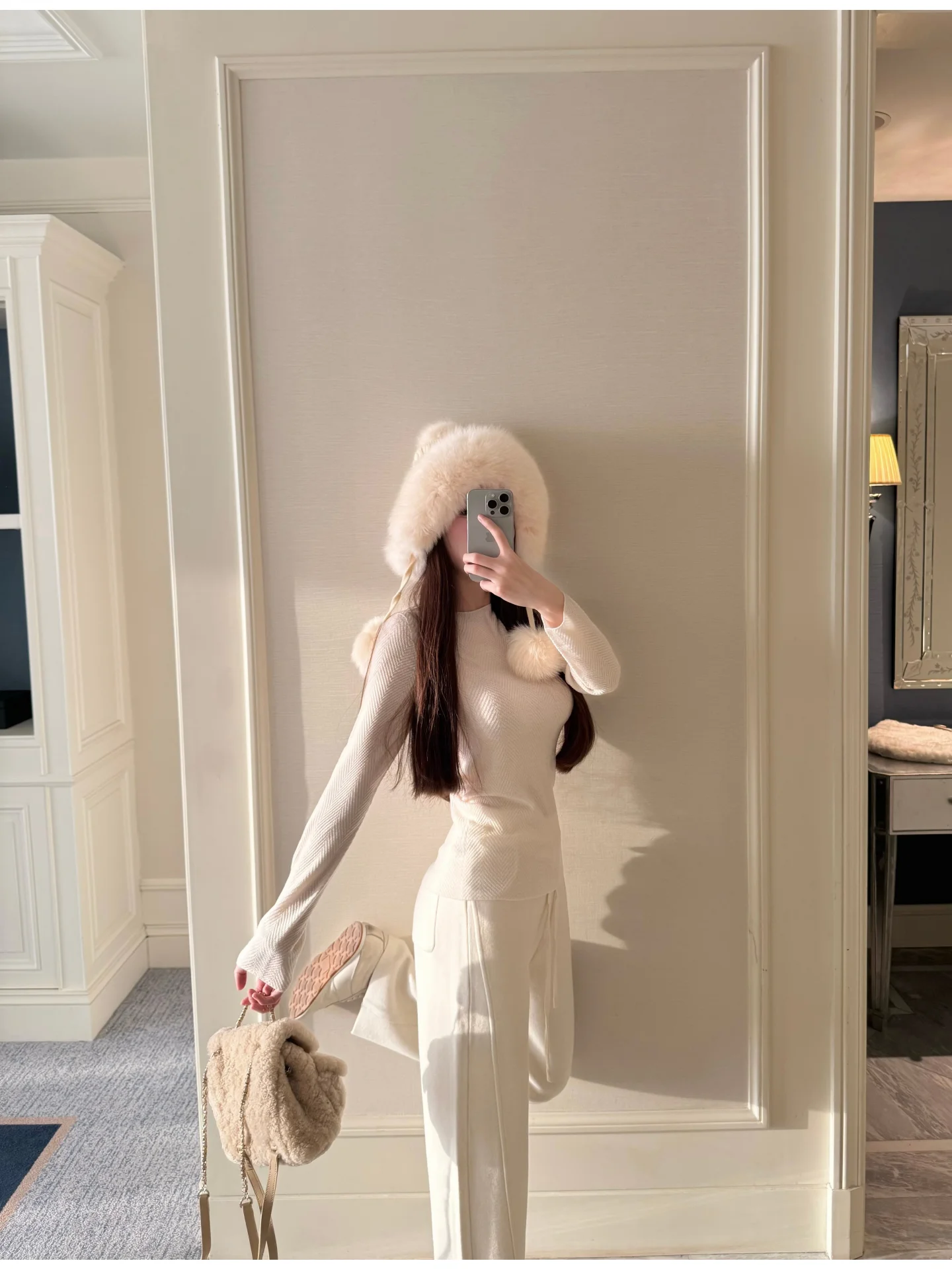 

Женский шерстяной вязаный свитер Yangzi Yarn Double Version Slanted Weave, повседневный, свободного кроя, с длинными рукавами