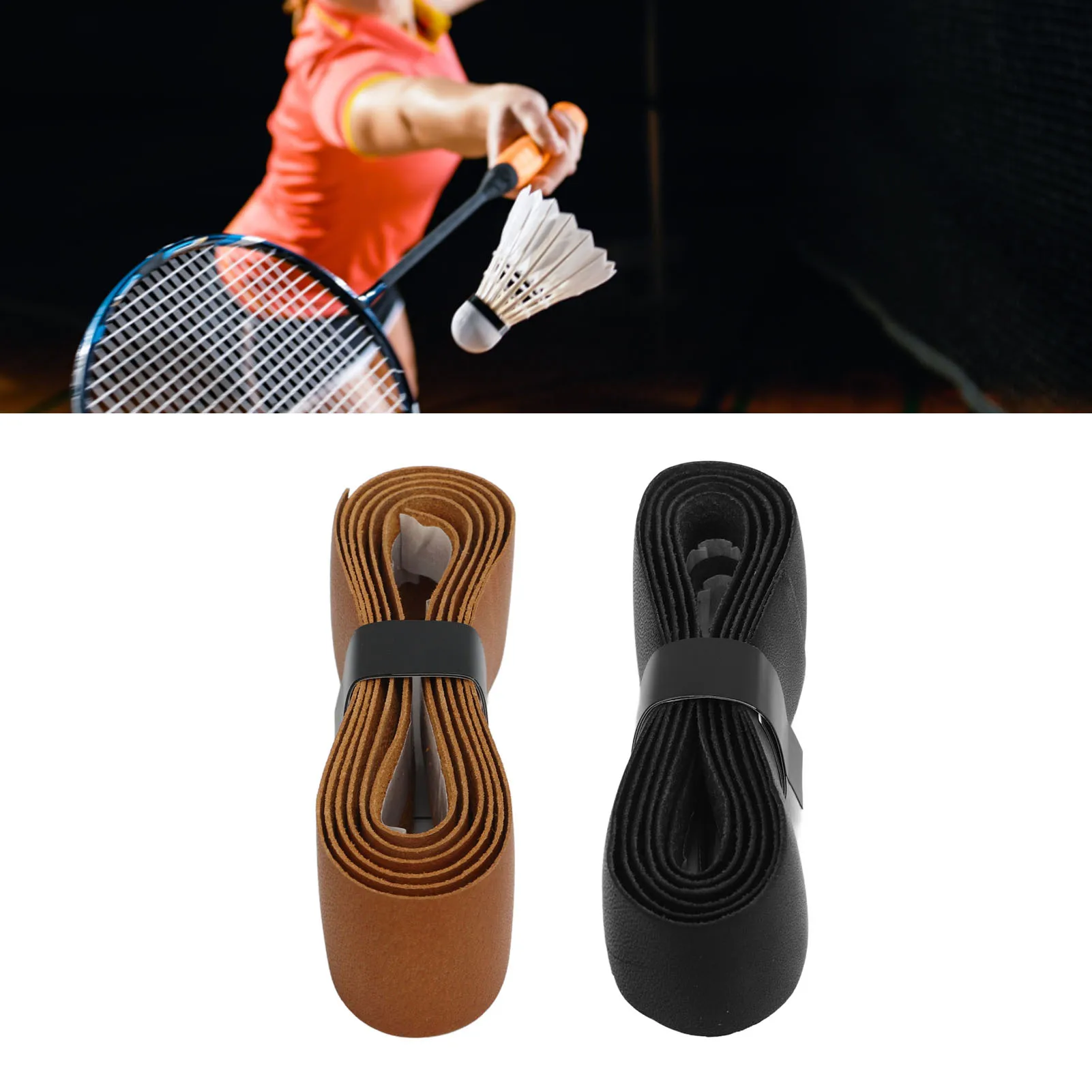 Tennis Racket Grip Tape Tennis Racket Grip Tape Leather Badminton Racket Overgrip Tape Replacement for Outdoor Playground Gym