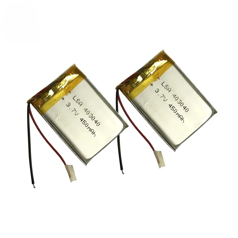 403040 Polymer Li-Po Battery 450mAh 3.7V for Dash Cameras Smart Speakers & LED Lights