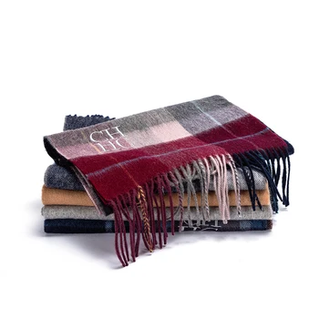 CHCH FAMILY Luxe Design Mode Mannen Vrouwen Sjaal Warme Wol Meer Kleur Rood Grijs Bruin Hoge kwaliteit Winter Sjaal 30x180cm Unisex