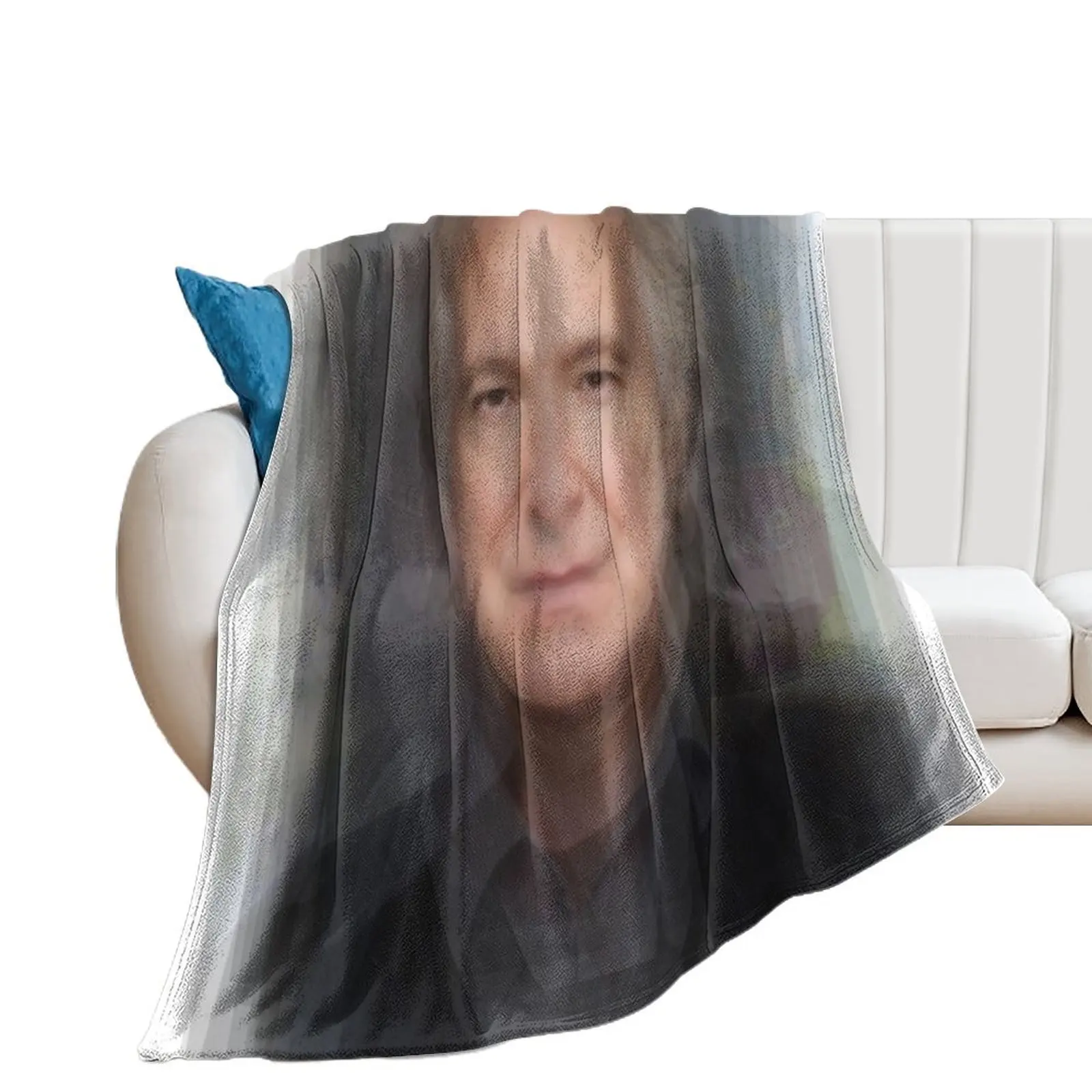 Alan Rickman Severus Snape Portrait Overlay Throw Blanket Luxury Designer Vintage wednesday Baby Blankets