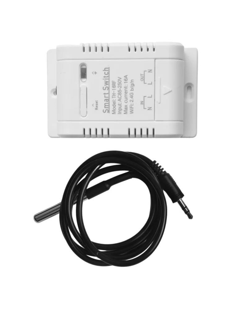 Capteur de température à interrupteur intelligent AC 85-250V, haute précision, télécommande domestique, synchronisation, étanche, sans fil, avec sonde