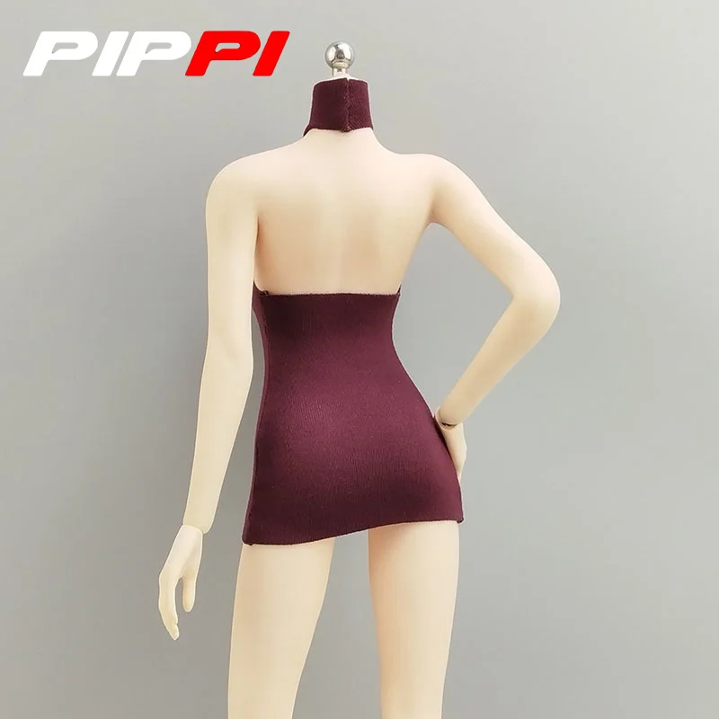 1/6 Bilancia Sexy Collo Alto Backless Gonna Corta Vestiti Eleganti Accessorio Modello Misura 12 ''BJD Soldato Action Figure Corpo