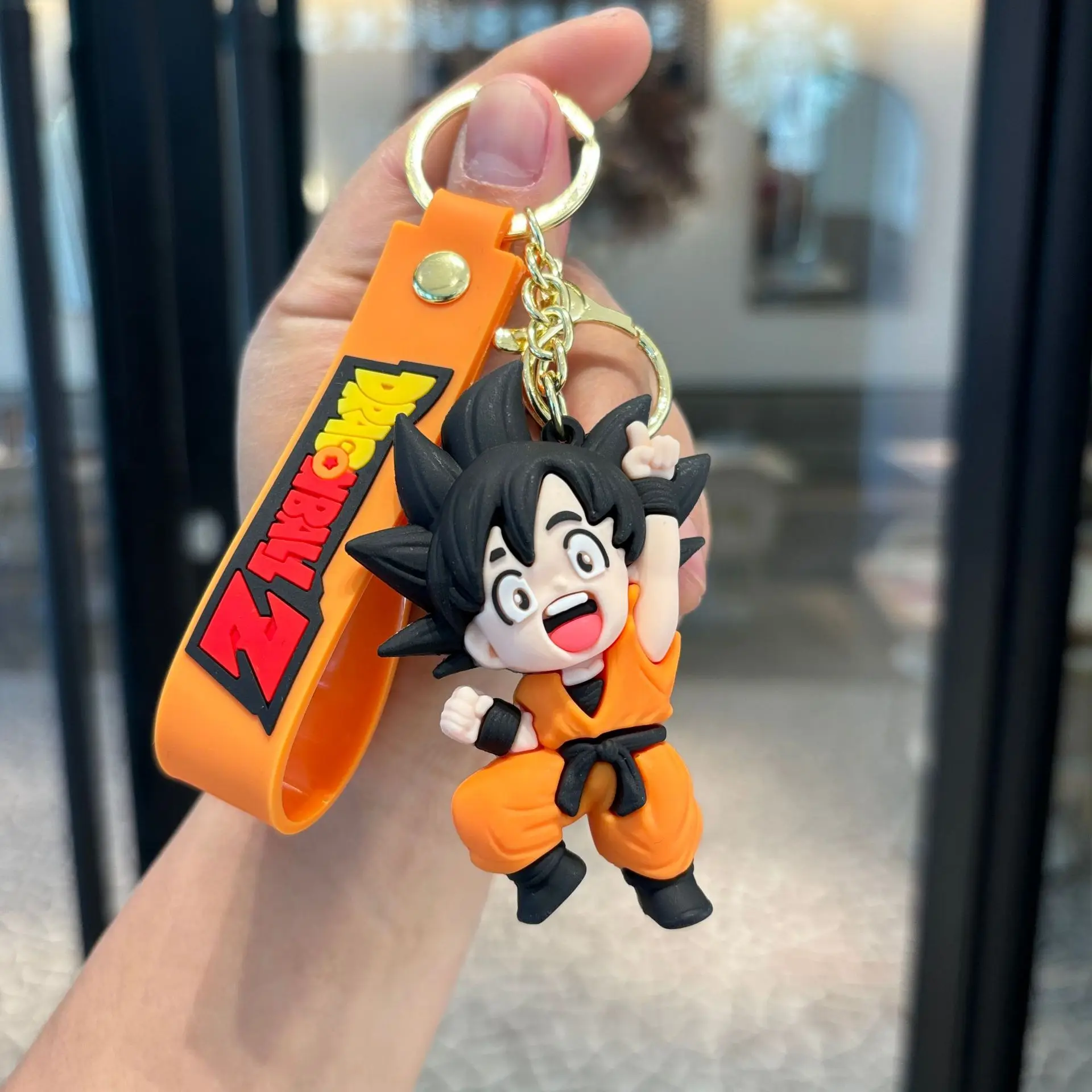 Dragon Ball Z Son Goku Keychain,3D Anime Figure Keyring with Strap,Perfect Bag Car Accessory,Ideal Gift for Fans Collectors - view 6