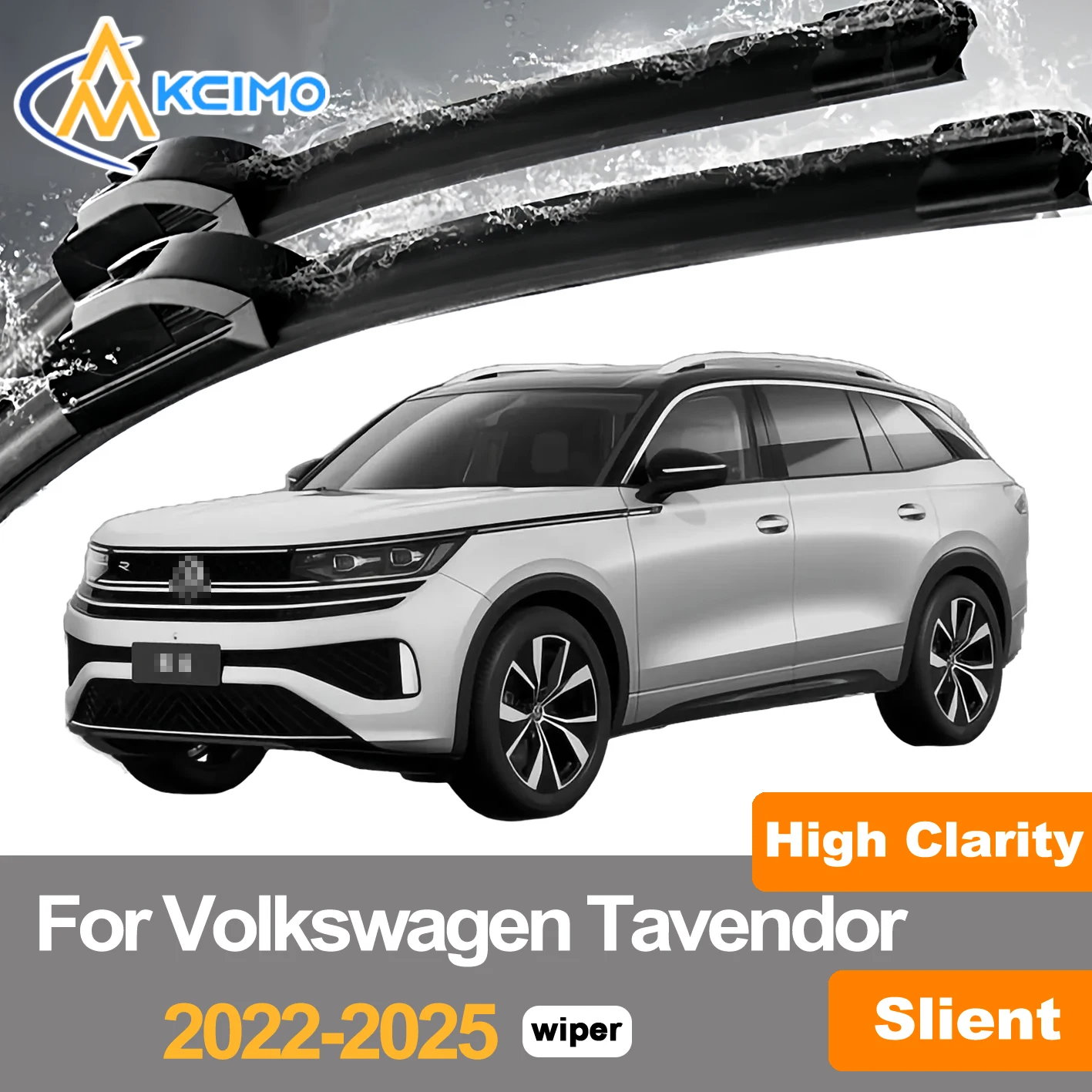

Front Windshield Wiper Blades Set of 2 For Volkswagen Tavendor 2022-2025 Beam Style Rain Alternative Durable Frameless Design