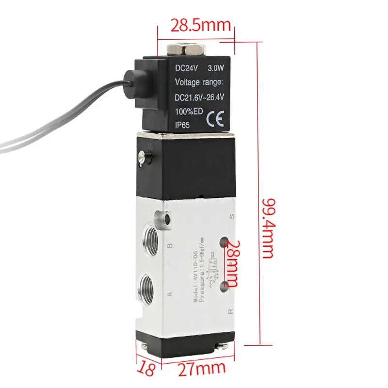 Solenoid Valve Multi-way Combination 4V110-06 Manifold Stations DC12V 24V AC220V With Fittings 5 port 2 position Solenoid Valves