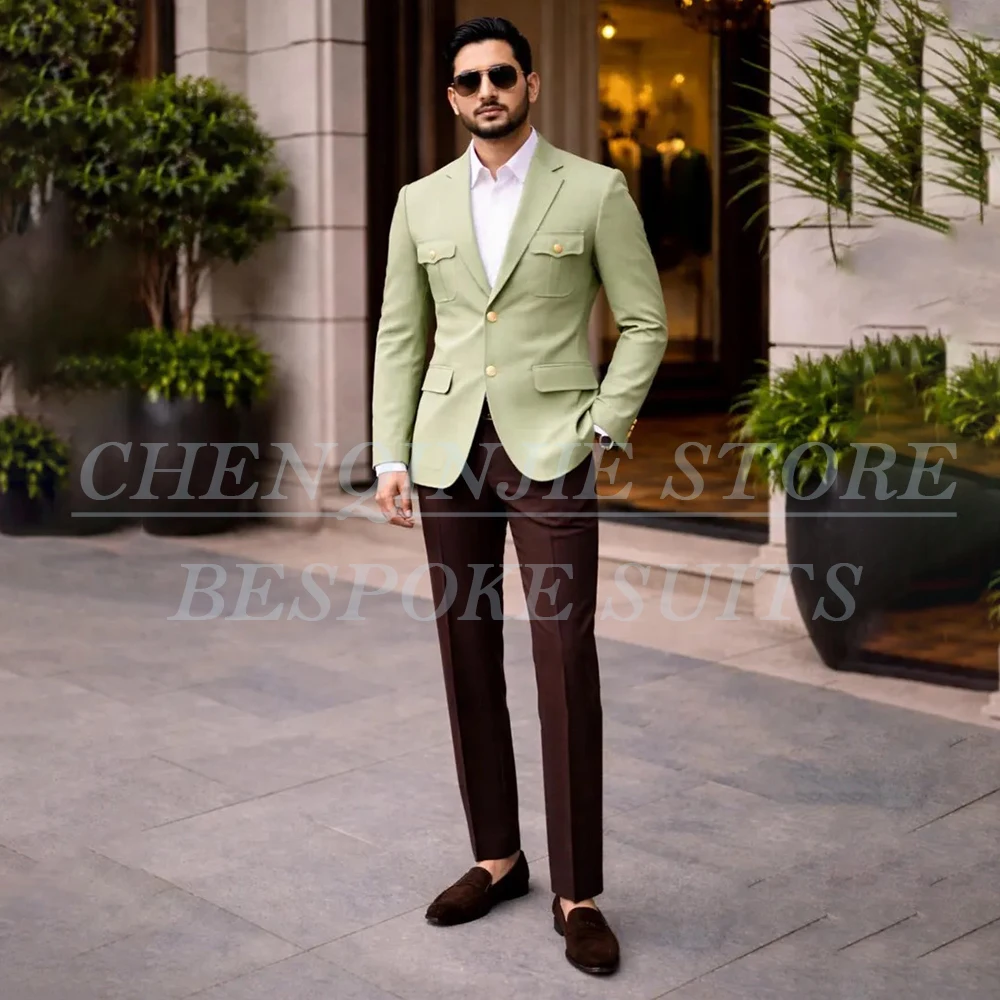 

Luxury Wedding Men's Suits Guest High Quality Single Breasted Notch Lapel Blazer Formal Ofiice Lady 2 Piece Jacket Pants