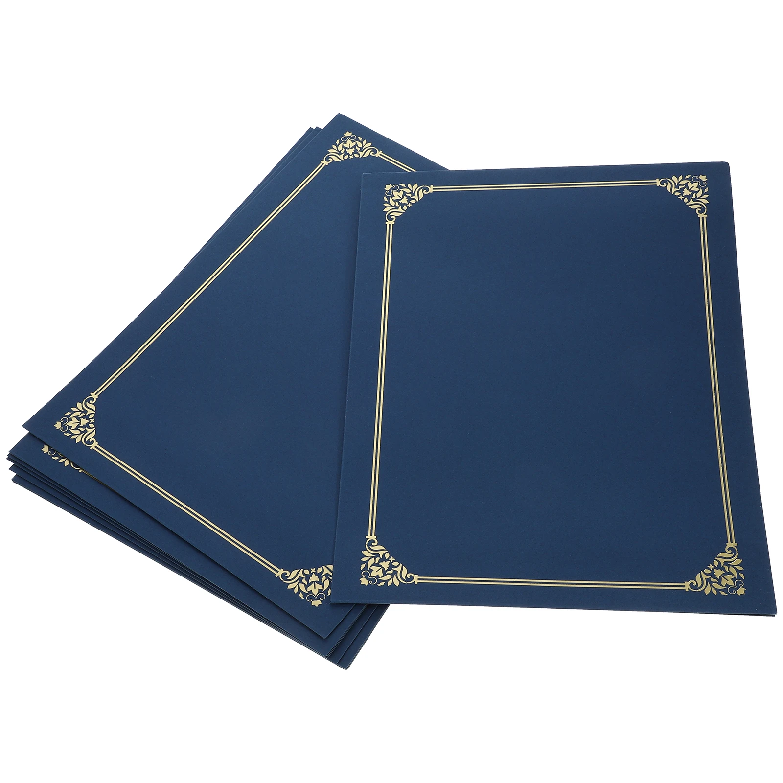 10pcs Certificate Covers 12.5x9.8 Inches Gold Foil Border for Award Graduation diploma holders envelopes document