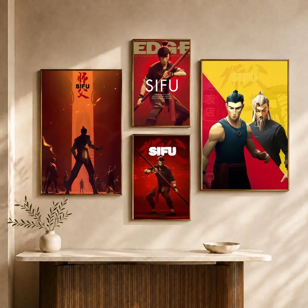 Game Sifu Martial Arts Action Fighting Poster HD Wall Decor Apartment Dorm Office Cafe Bedroom Home Gift