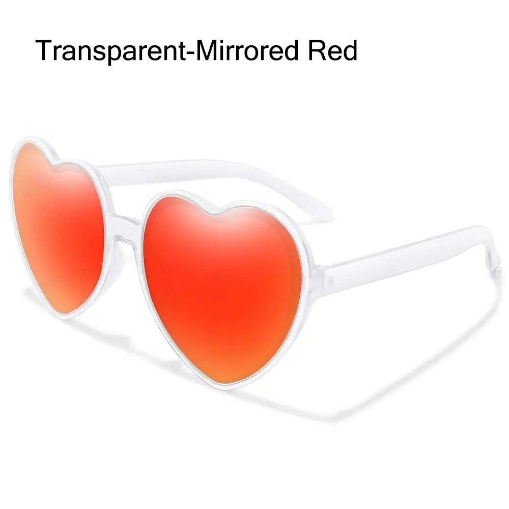 نظارات شمسية عصرية للحفلات التنكرية على شكل قلب للنساء نظارات شمسية على شكل قلب وحماية من الأشعة فوق البنفسجية 400 #1