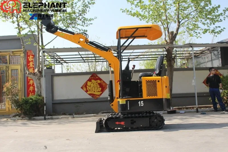 YG Crawler Mini Excavator 1200kg 0.03m Bucket Capacity High Digging Power Low Emission Hydraulic System 7600W YG Components
