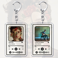 Pop Singer Music Keychains for Women Accessories Bag Señorita If I Cant Have You Song Playlist Code Keying Jewelry Fans Gifts