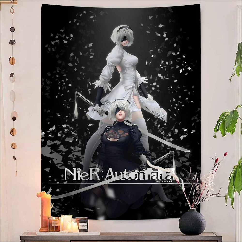 

NieR Automata DIY Wall Tapestry For Living Room Home Dorm Decor Wall Art Decor