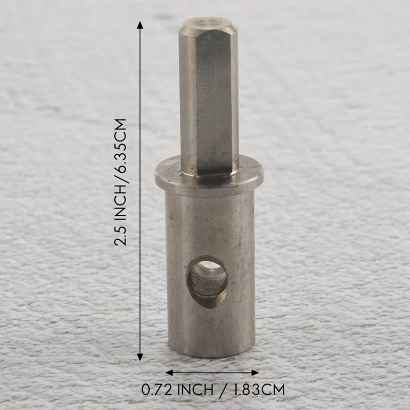 Ice Auger Drill Adapter Fits Drill Cinchhuck: 1/2 Plus And 1/4 Inch Hole For 1/4 Inch-20 Wing Bolts & Locking Screws