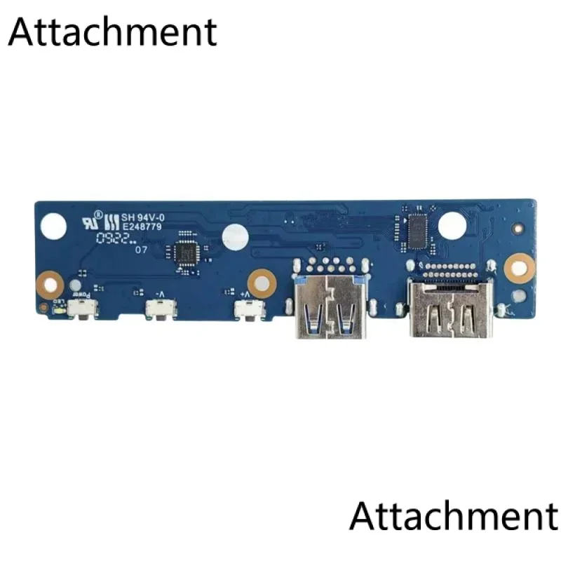 Original for Lenovo IP Flex 3 Chrome 15ijl7 laptop power Botton Switch USB 3.0 HDMI port board � 5c50s25310