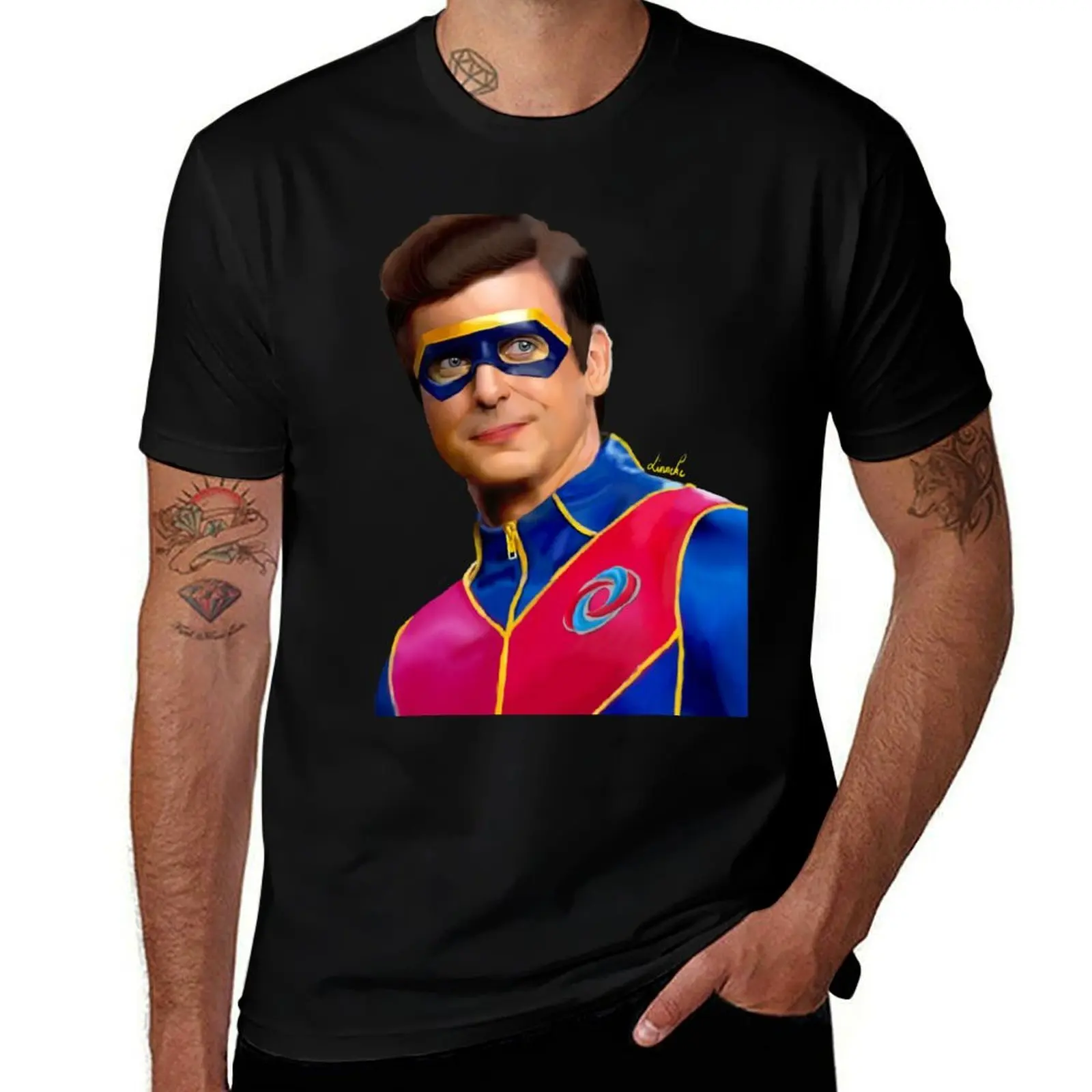 Captain Man T-Shirt Holiday Party T-Shirt for Men