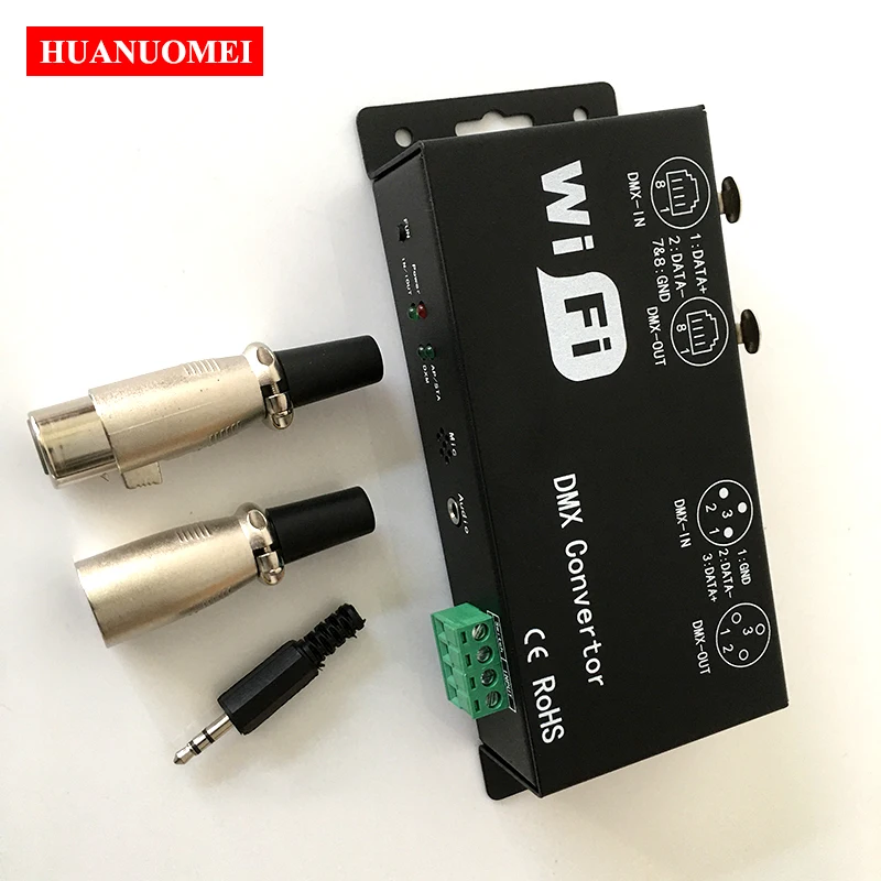 WiFi DMX Converter DMX512 LED Controller 12V WF311 Communication Protocol Art-net 512 Signal Dimmer Lights Control RGB Decoder