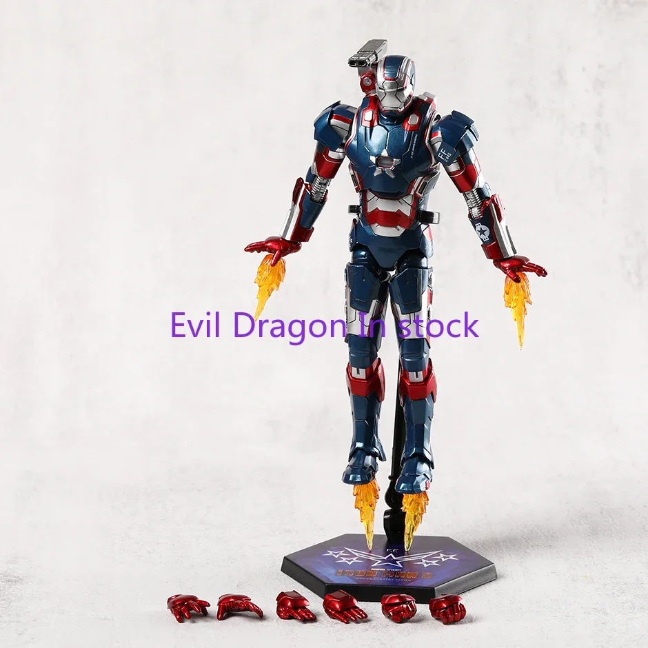 ZD Toys Iron Man 3 Iron Patriot Collection Action Figure PVC Model Toy Doll Figurals Gift