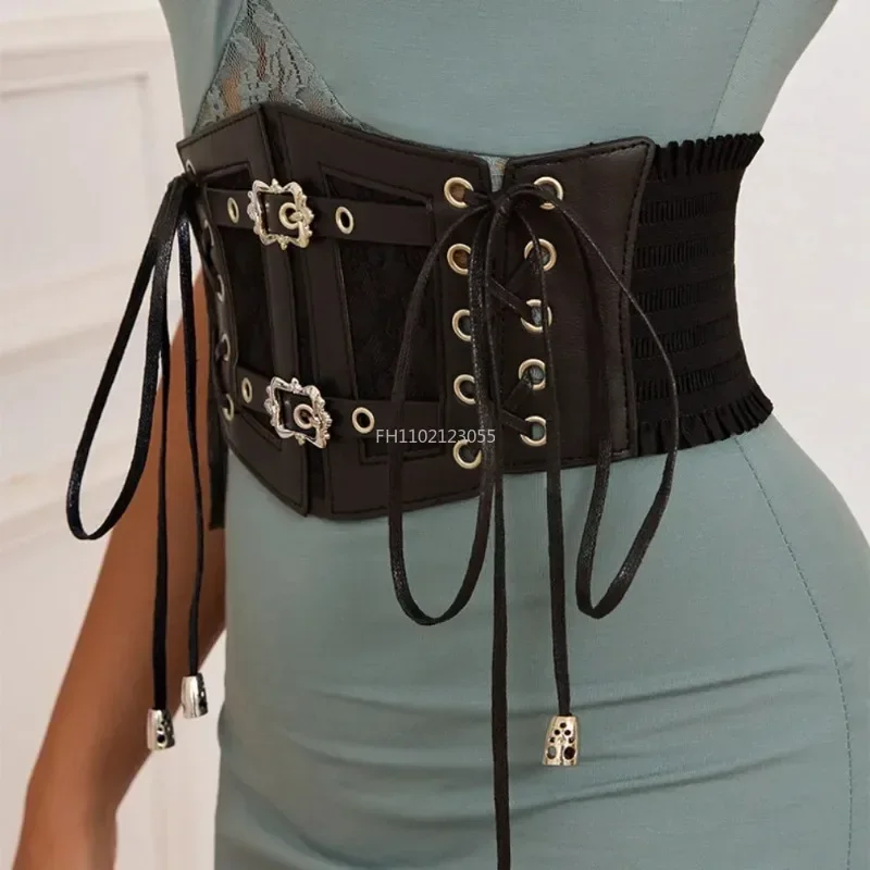 

Punk Corset Underbust Women Elegant Corset Curved Shaper Modeling Strap Slim Waist Belt Solid Color Corset Bustiers