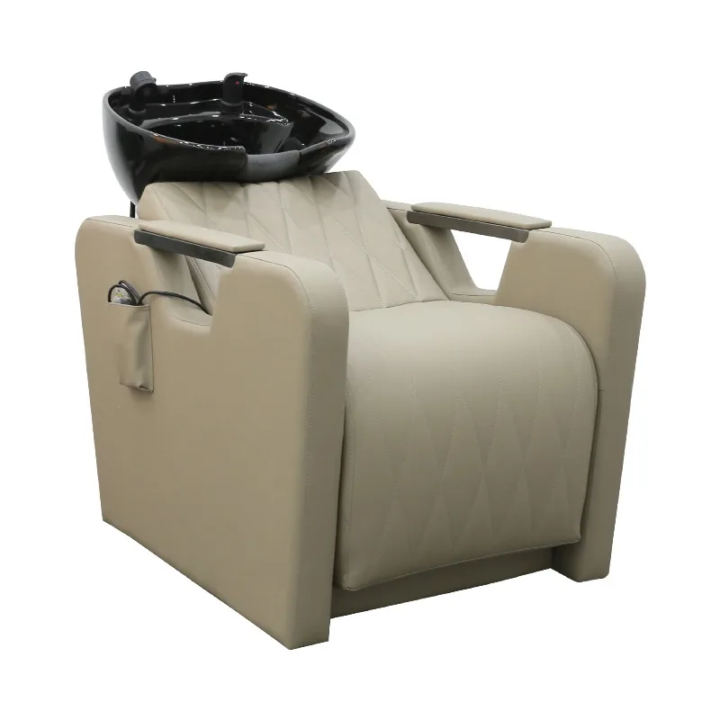Salon place electric massage foot lift shampoo chair haircut shampoo massage integrated bed