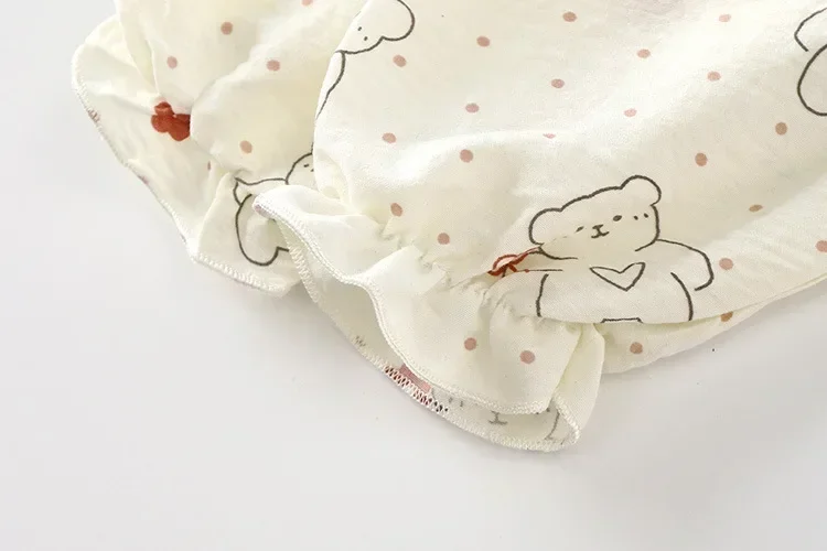 Neue süße Mädchen-Pyjamas mit Blumenmuster, 2-teiliges Set für Kleinkinder, Homewear für Mädchen, dünne Frühlings- und Herbst-Spitzenoberteile mit langen Ärmeln + Hosenanzüge – Detail 22