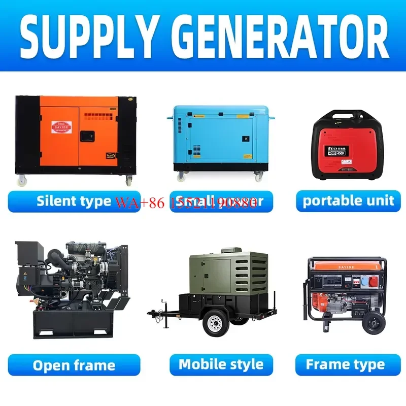 WMWMNU for 10KW 15KW 20KW Silent Diesel Generator 3 Phase 380V 50Hz 60Hz Super Silent Genset for Farm Construction