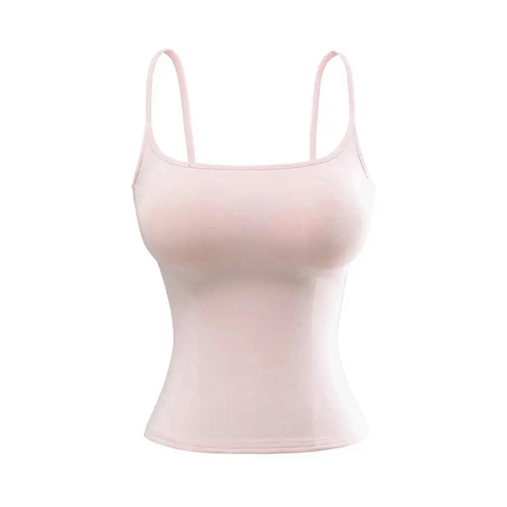 

Women's Manga-Style Camisole Slim Fit Summer Top with Chest Pads Pure Desire Outerwear Base Layer Sexy Backless Vest